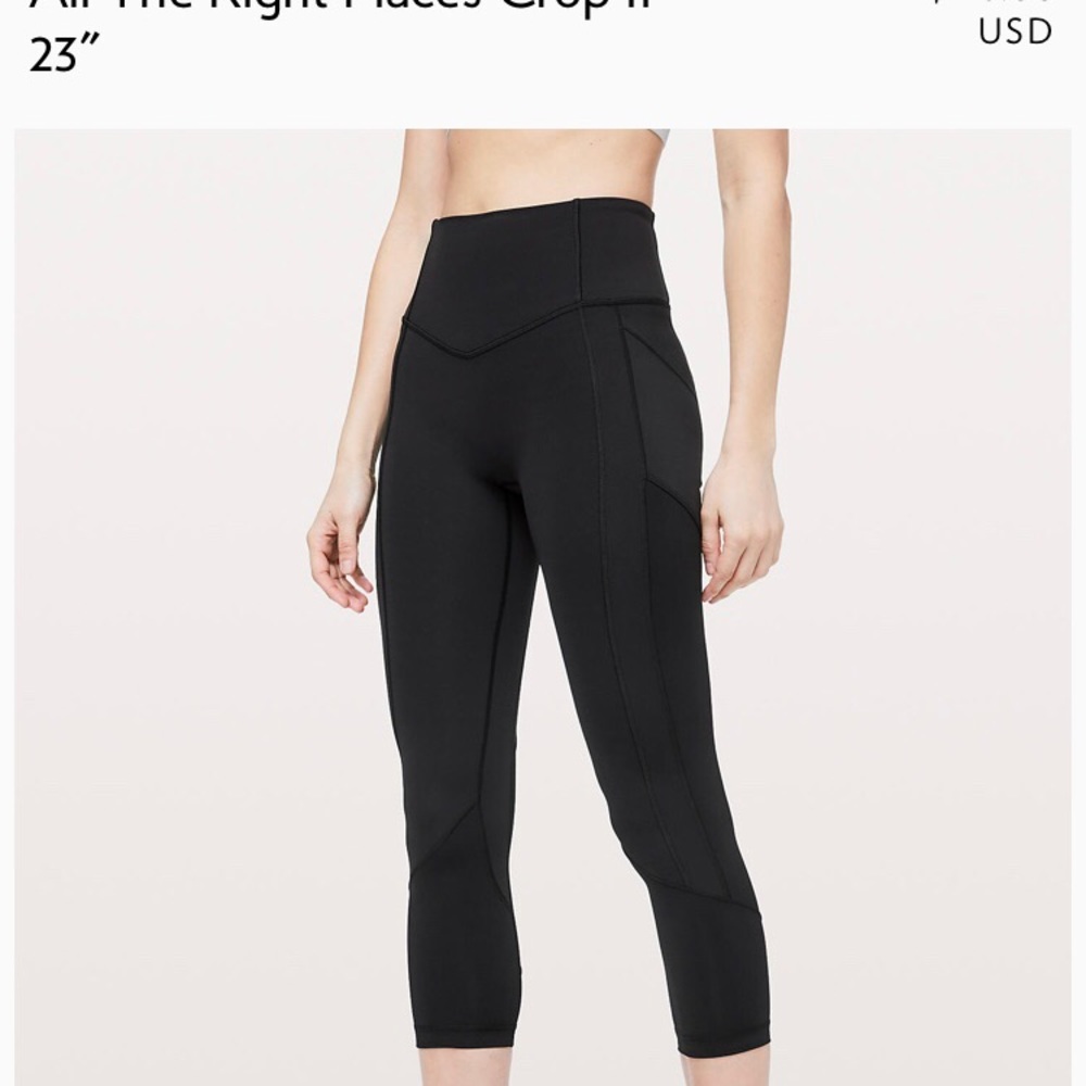 Lululemon All The Right Places Crop II 23"